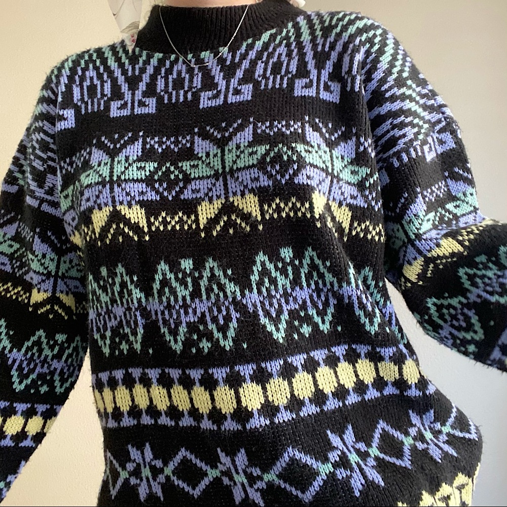 Vintage | Pastel Chunky Knit Pullover Sweater